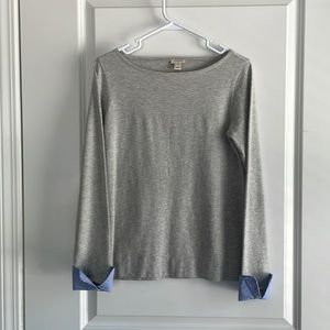 J.Crew long sleeve shirt with detailed cuffs